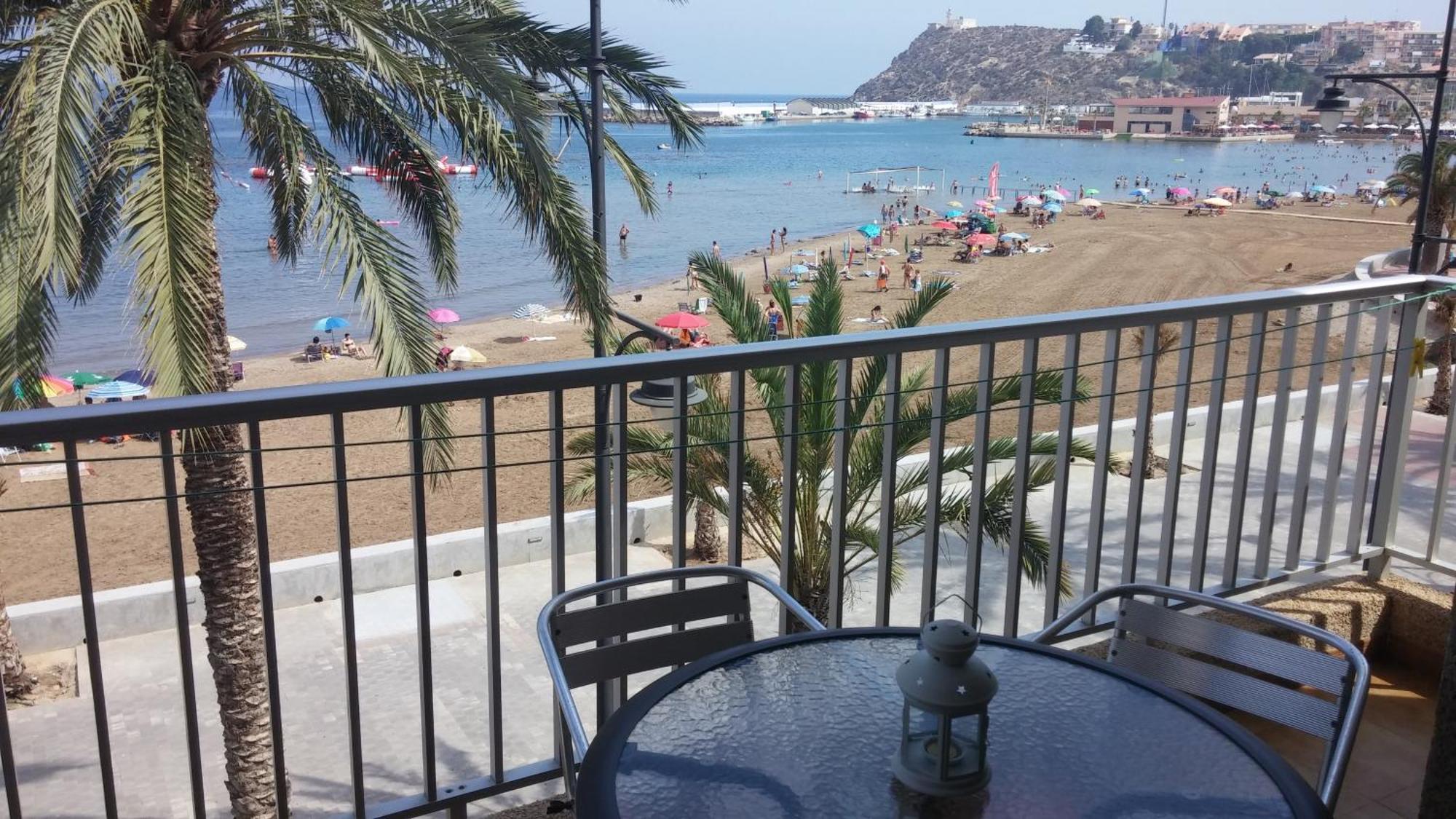 Bahia Mazarron Apartamento En Primera Linea Playa El Puerto de Mazarrón Dış mekan fotoğraf